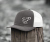 Rainbow Trout Outline Swamp Cracker Trucker Snapback Hat