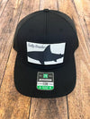 Salty Cracker Black/White Shark Patch Hat