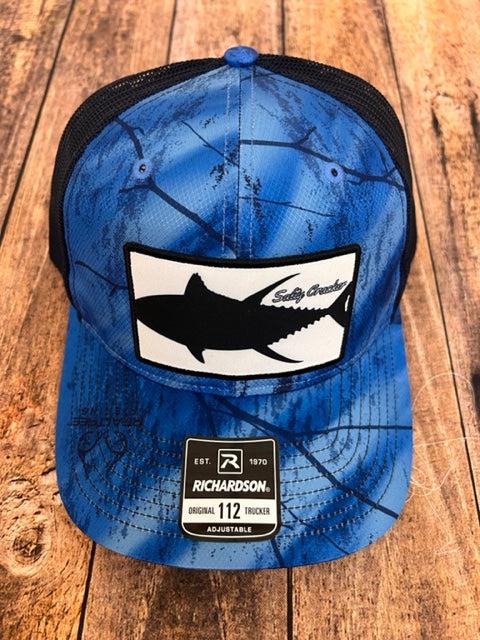 Salty Cracker Black/White Tuna Patch Hat