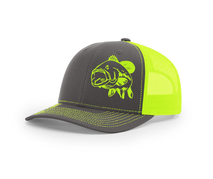 Bass Swamp Cracker Trucker Snapback Hat - Swamp Cracker Outdoor Apparel