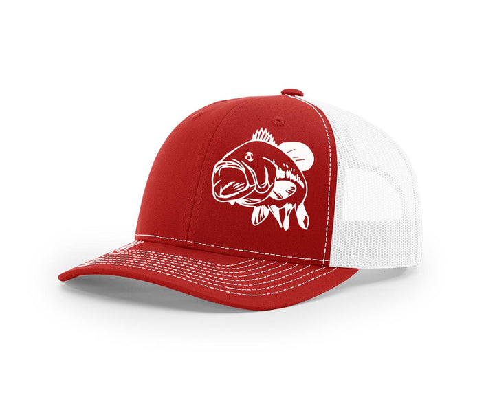Bass Swamp Cracker Trucker Snapback Hat - Swamp Cracker Outdoor Apparel