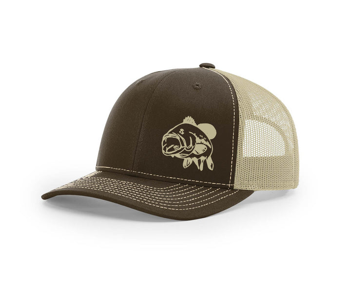 Bass Swamp Cracker Trucker Snapback Hat - Swamp Cracker Outdoor Apparel