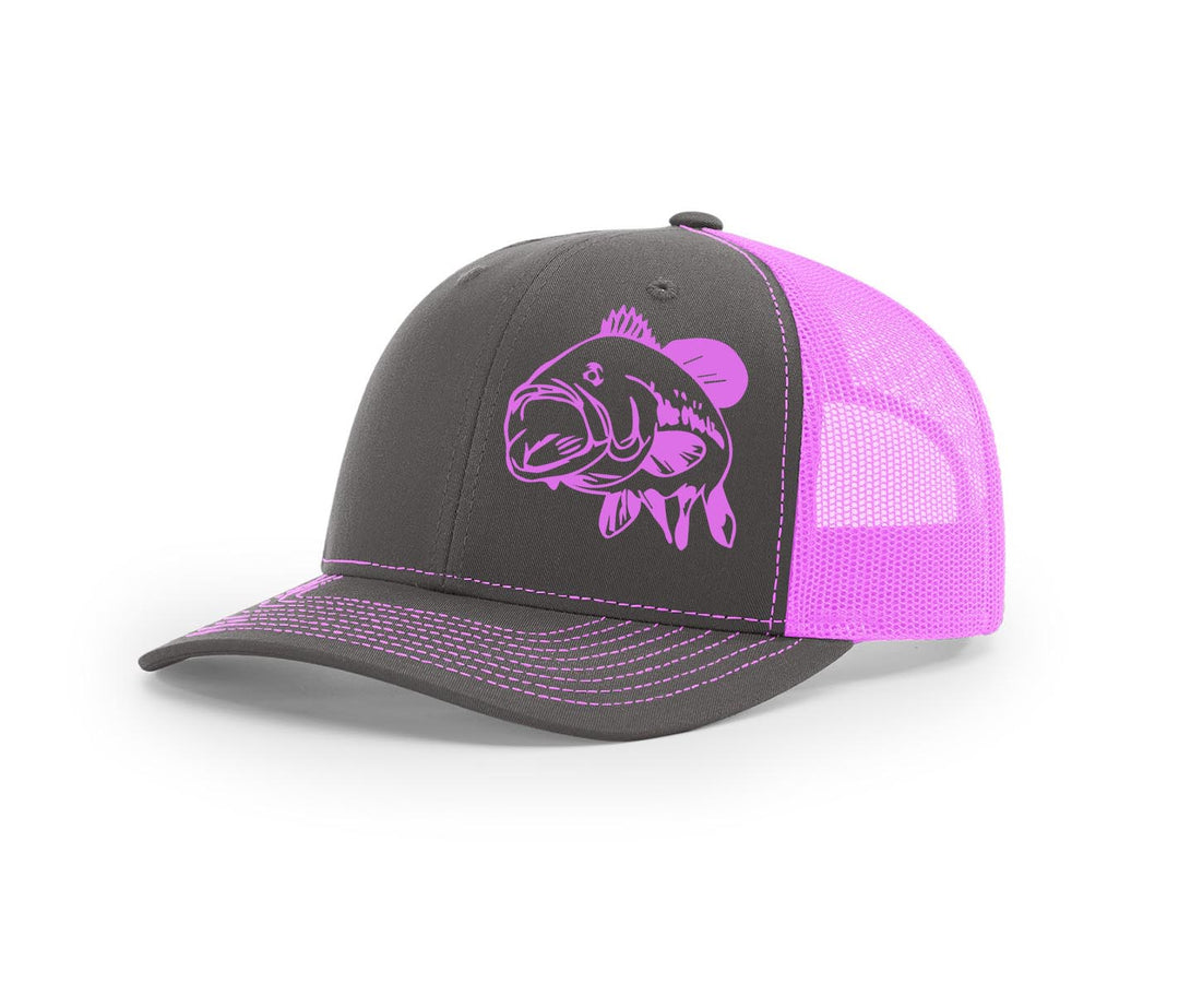 Bass Swamp Cracker Trucker Snapback Hat - Swamp Cracker Outdoor Apparel