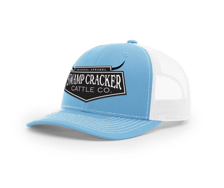 Cattle Company Full Logo Patch - Swamp Cracker Snapback Hat - Swamp Cracker Outdoor Apparel