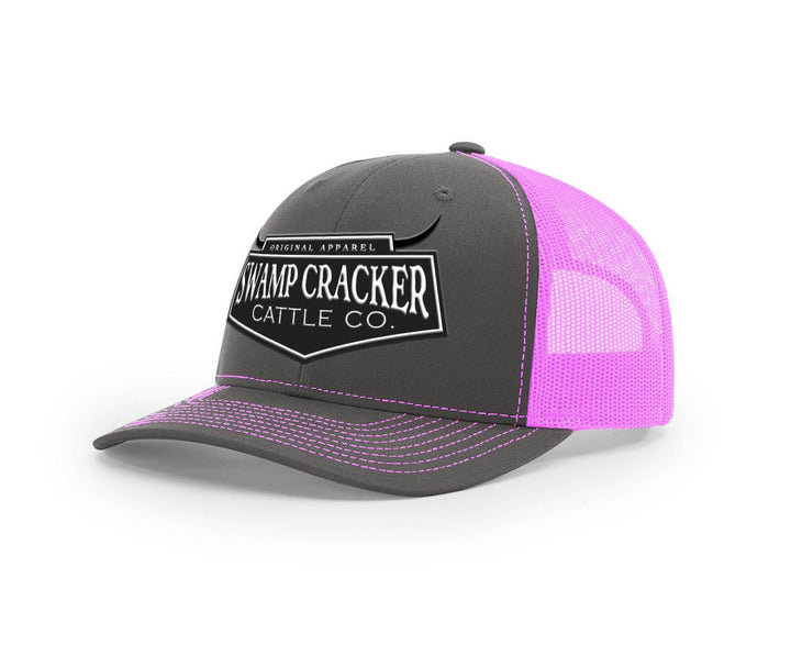 Cattle Company Full Logo Patch - Swamp Cracker Snapback Hat - Swamp Cracker Outdoor Apparel