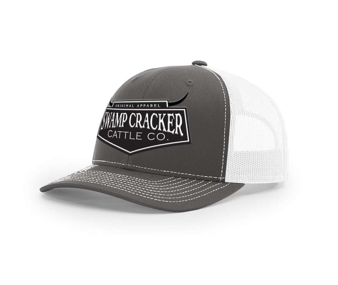 Cattle Company Full Logo Patch - Swamp Cracker Snapback Hat - Swamp Cracker Outdoor Apparel