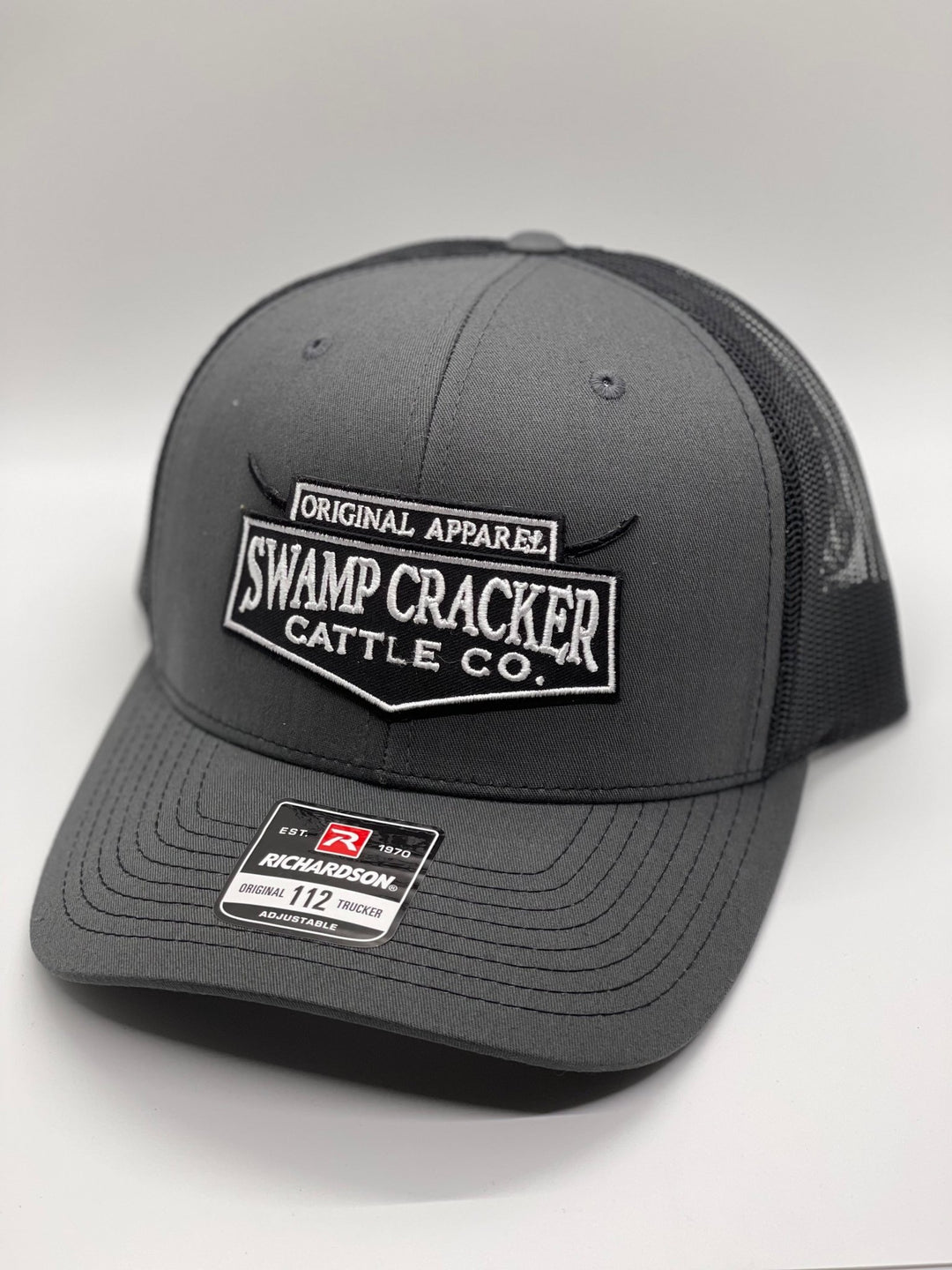 Cattle Company Full Logo Patch - Swamp Cracker Snapback Hat - Swamp Cracker Outdoor Apparel