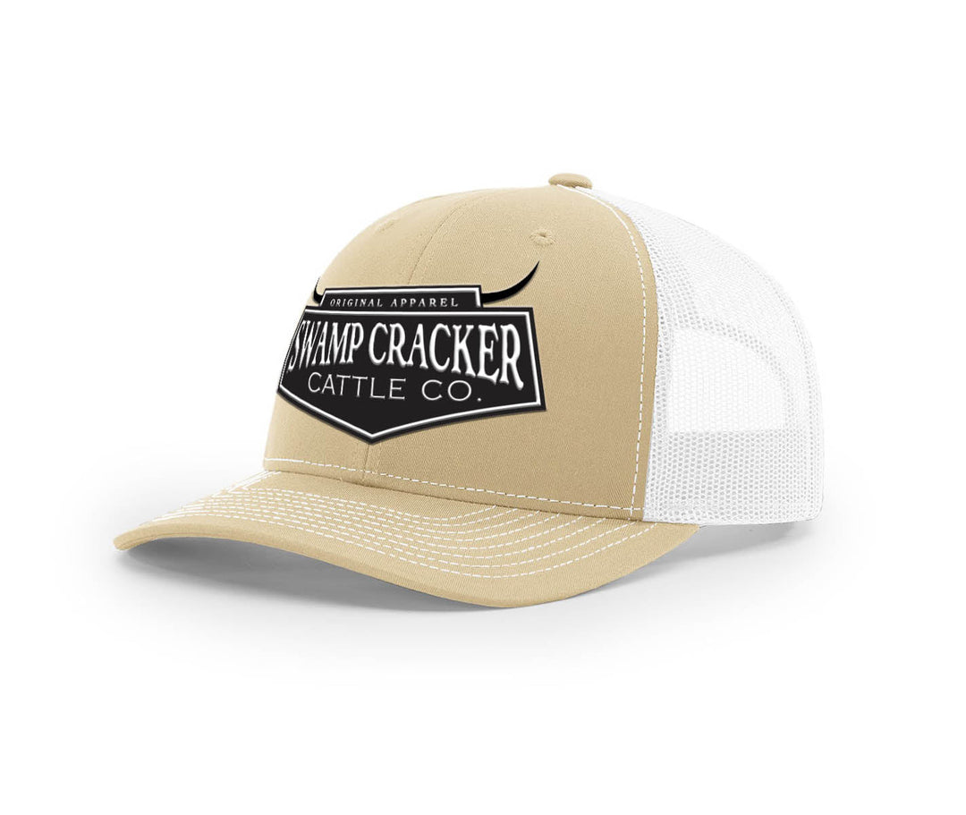 Cattle Company Full Logo Patch - Swamp Cracker Snapback Hat - Swamp Cracker Outdoor Apparel