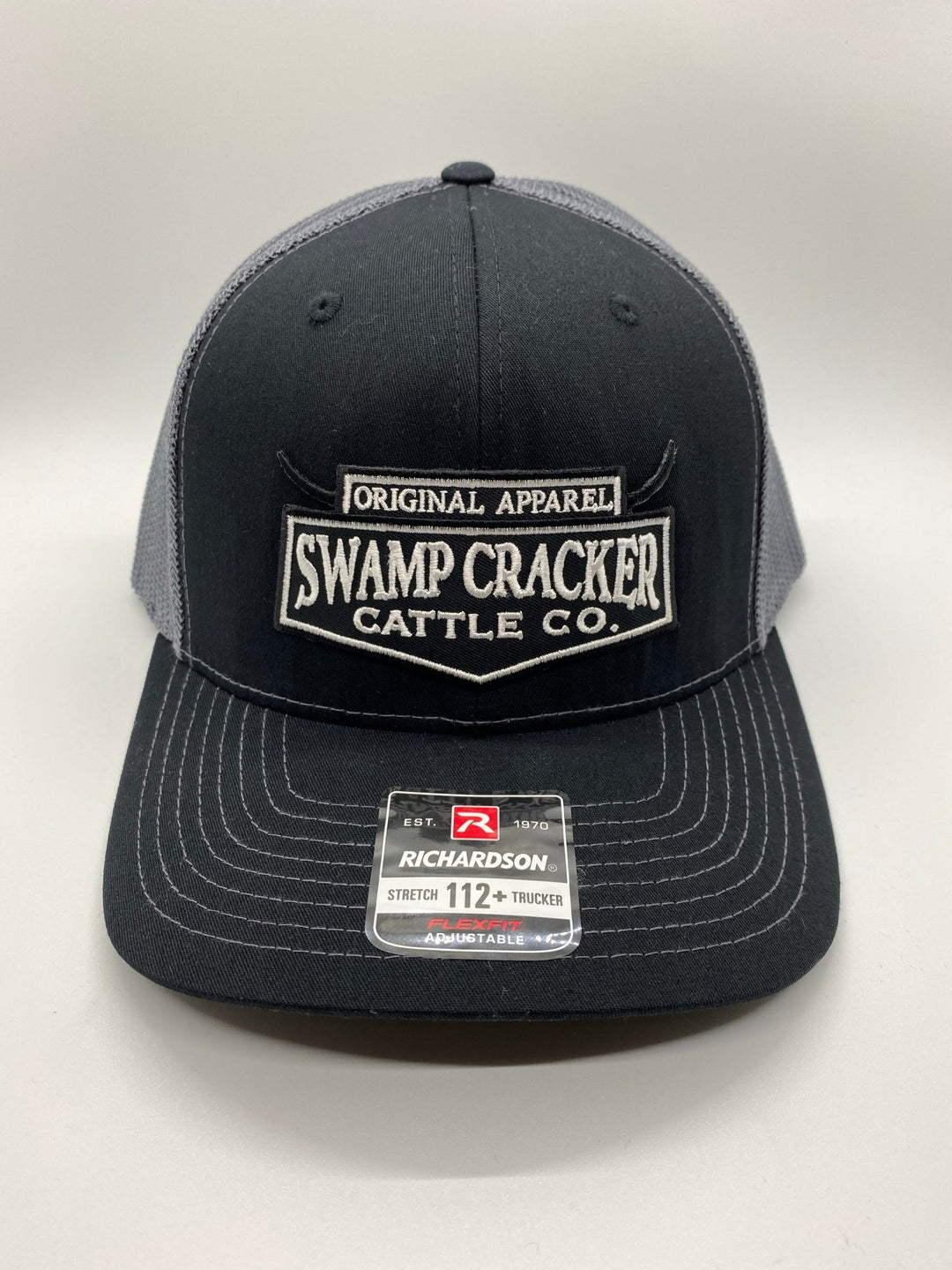 Cattle Company Full Logo Patch - Swamp Cracker Snapback Hat - Swamp Cracker Outdoor Apparel