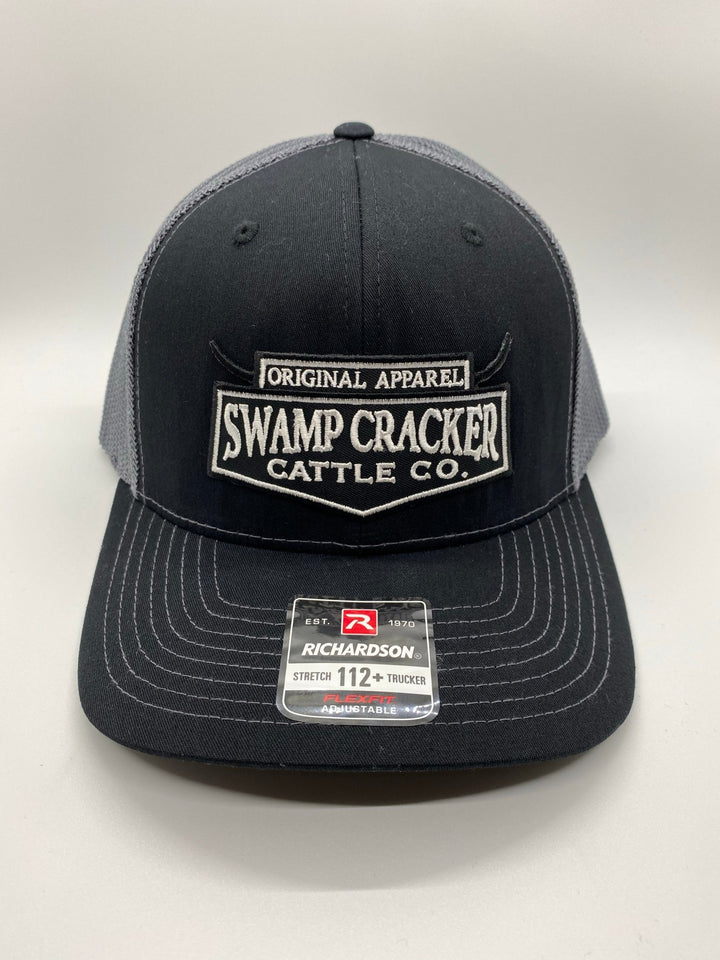 Cattle Company Full Logo Patch - Swamp Cracker Snapback Hat - Swamp Cracker Outdoor Apparel