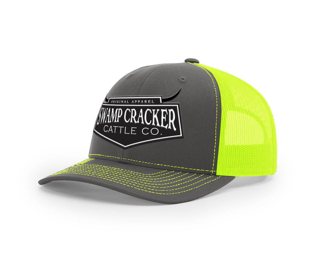 Cattle Company Full Logo Patch - Swamp Cracker Snapback Hat - Swamp Cracker Outdoor Apparel