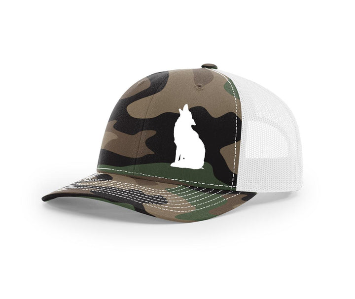 Coyote Howling Swamp Cracker Snapback Hat - Swamp Cracker Outdoor Apparel