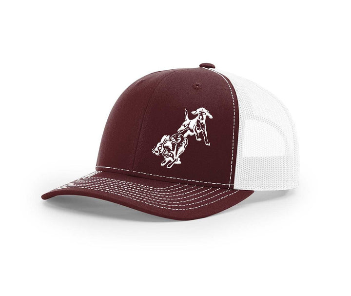 Frontal Beagle Chasing Rabbit Southern Houndsman Snapback Hat - Swamp Cracker Outdoor Apparel