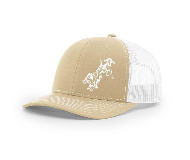 Frontal Beagle Chasing Rabbit Southern Houndsman Snapback Hat - Swamp Cracker Outdoor Apparel