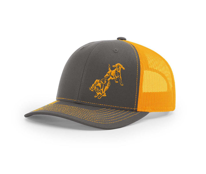 Frontal Beagle Chasing Rabbit Southern Houndsman Snapback Hat - Swamp Cracker Outdoor Apparel