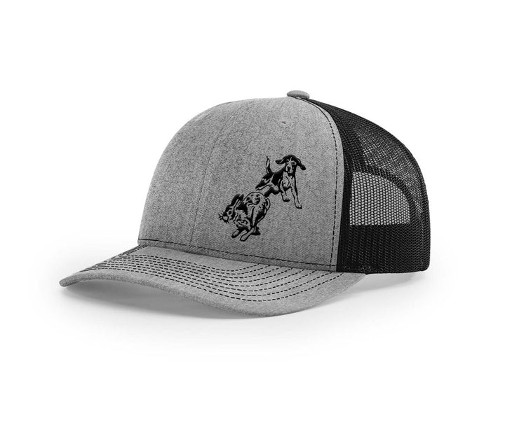 Frontal Beagle Chasing Rabbit Southern Houndsman Snapback Hat - Swamp Cracker Outdoor Apparel