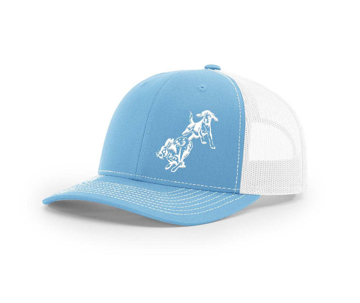 Frontal Beagle Chasing Rabbit Southern Houndsman Snapback Hat - Swamp Cracker Outdoor Apparel