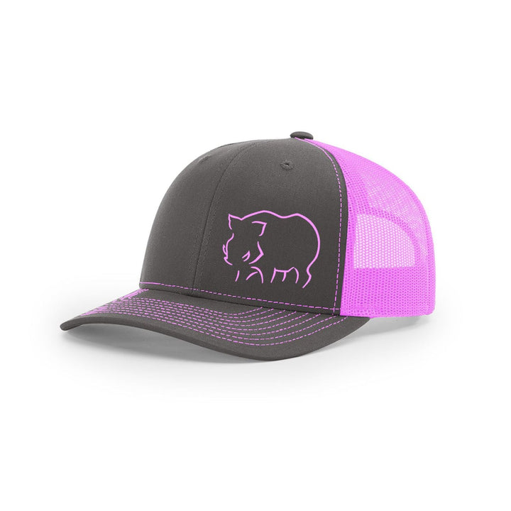 Hog Sillouette Swamp Cracker Snapback Hat - Swamp Cracker Outdoor Apparel