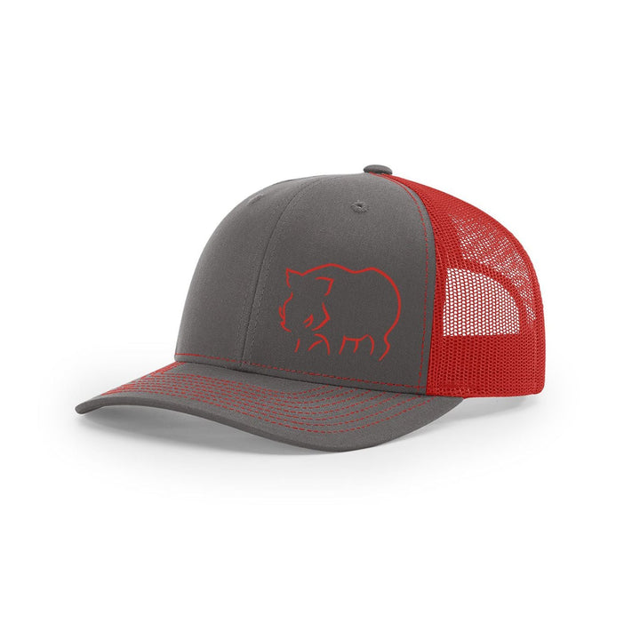 Hog Sillouette Swamp Cracker Snapback Hat - Swamp Cracker Outdoor Apparel