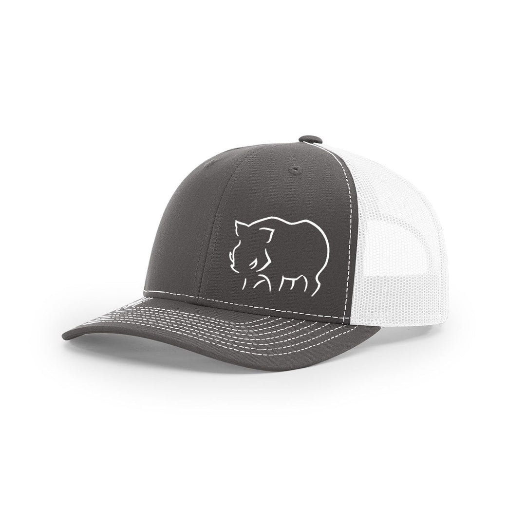 Hog Sillouette Swamp Cracker Snapback Hat - Swamp Cracker Outdoor Apparel