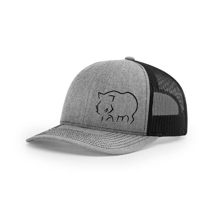 Hog Sillouette Swamp Cracker Snapback Hat - Swamp Cracker Outdoor Apparel