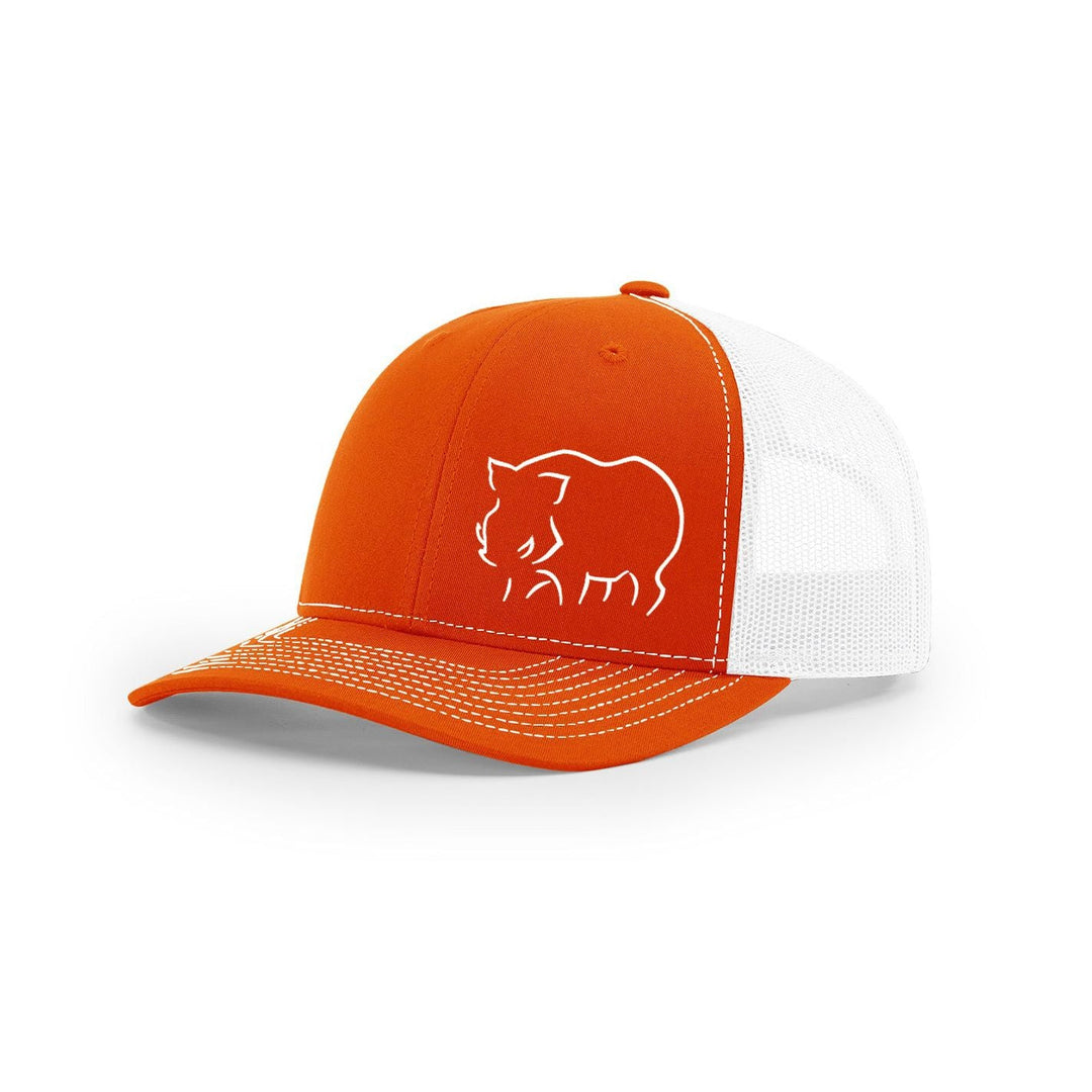 Hog Sillouette Swamp Cracker Snapback Hat - Swamp Cracker Outdoor Apparel