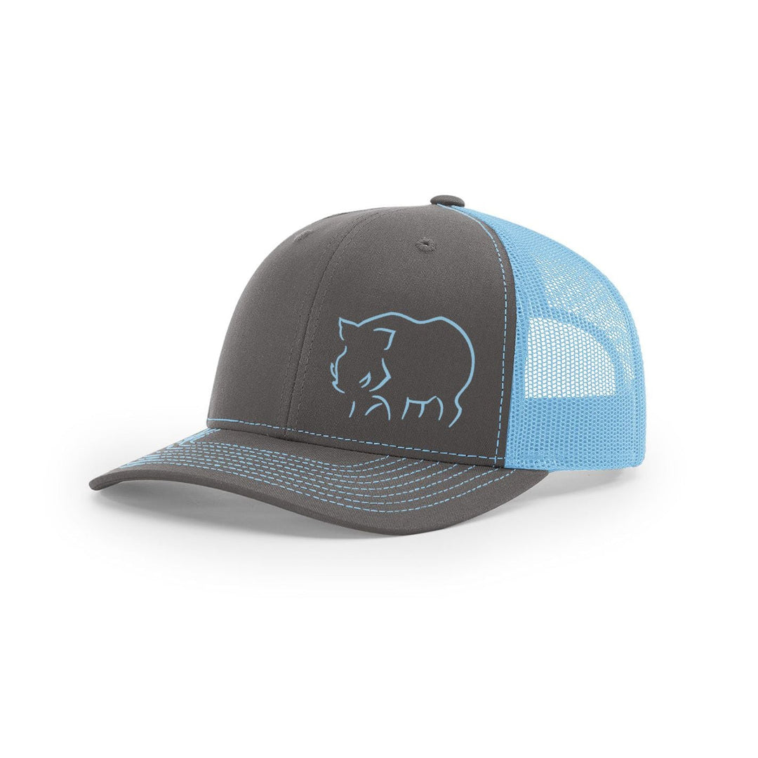 Hog Sillouette Swamp Cracker Snapback Hat - Swamp Cracker Outdoor Apparel