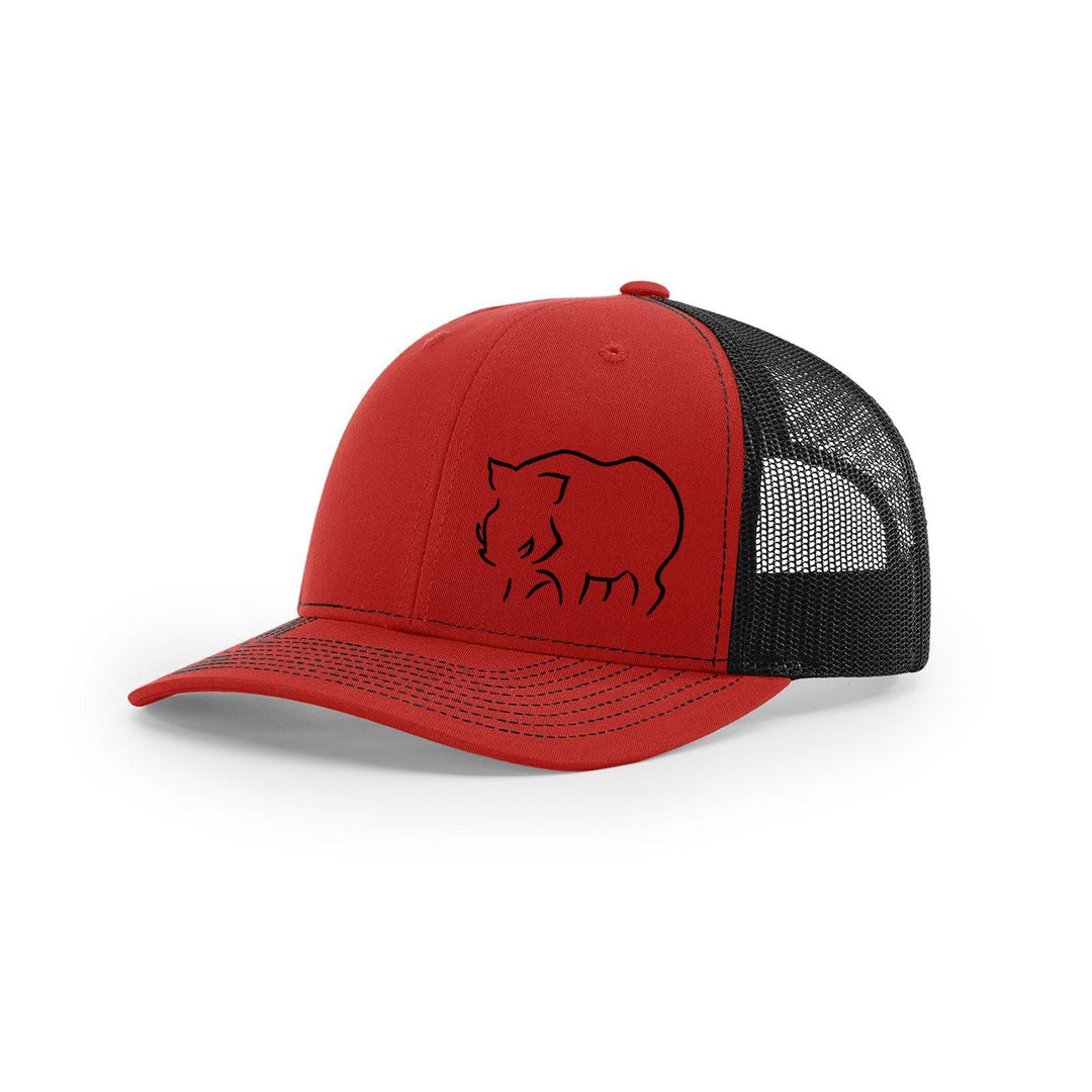 Hog Sillouette Swamp Cracker Snapback Hat - Swamp Cracker Outdoor Apparel