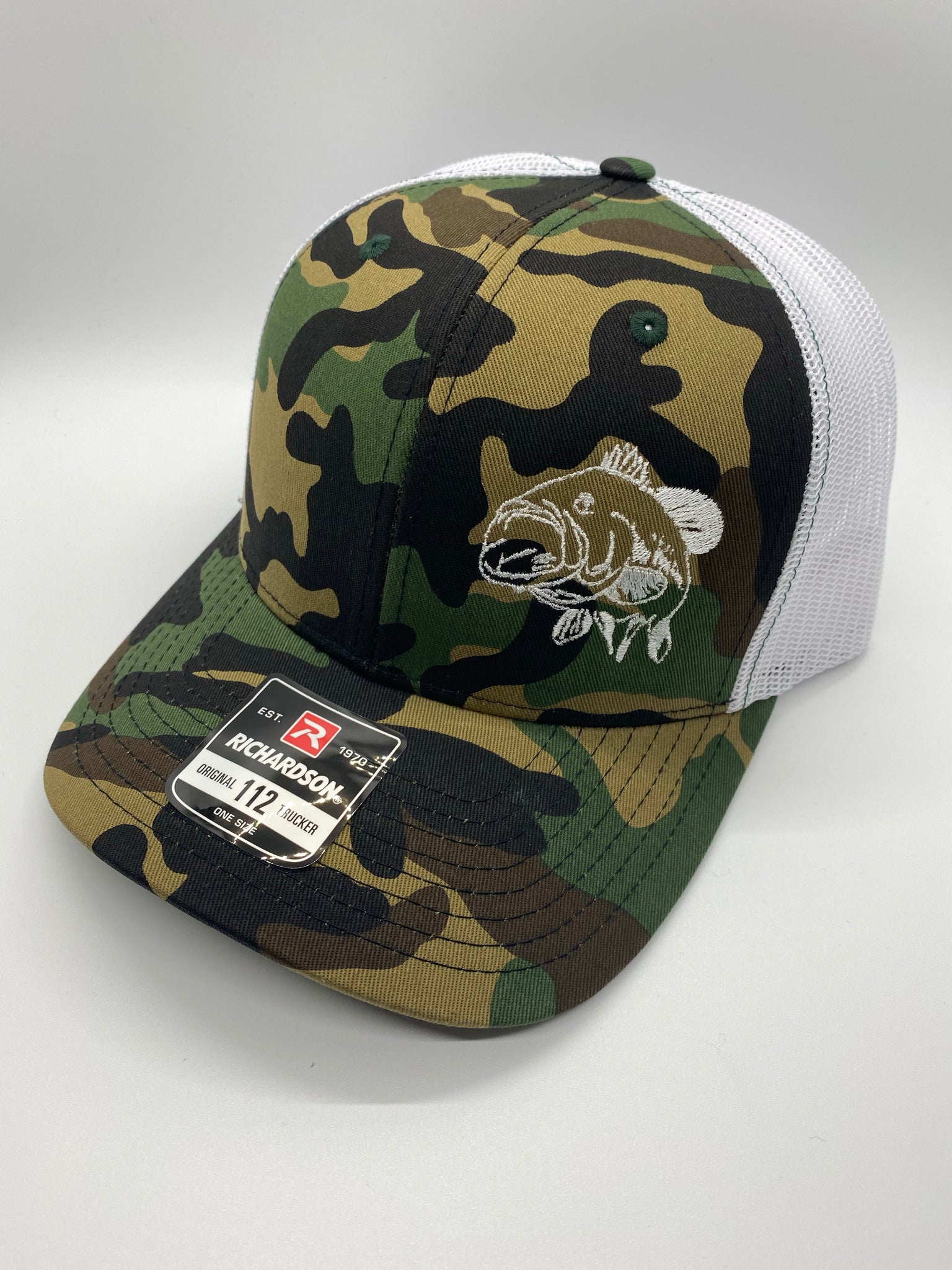Flying Fisherman Men's Camo Bass Patch Trucker Hat at Tractor