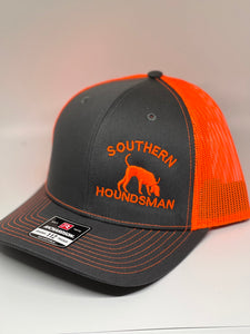 Arched Text Trailing Dog Southern Houndsman Snapback Hat