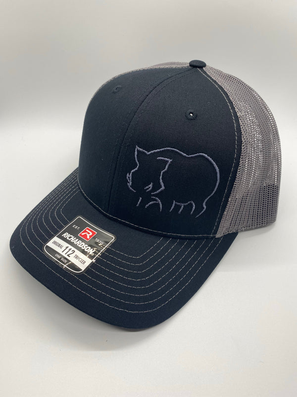 Hog Sillouette Swamp Cracker Snapback Hat