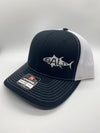 Tuna Outline Salty Cracker Snapback Hat