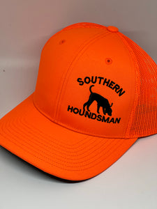 Arched Text Trailing Dog Southern Houndsman Snapback Hat