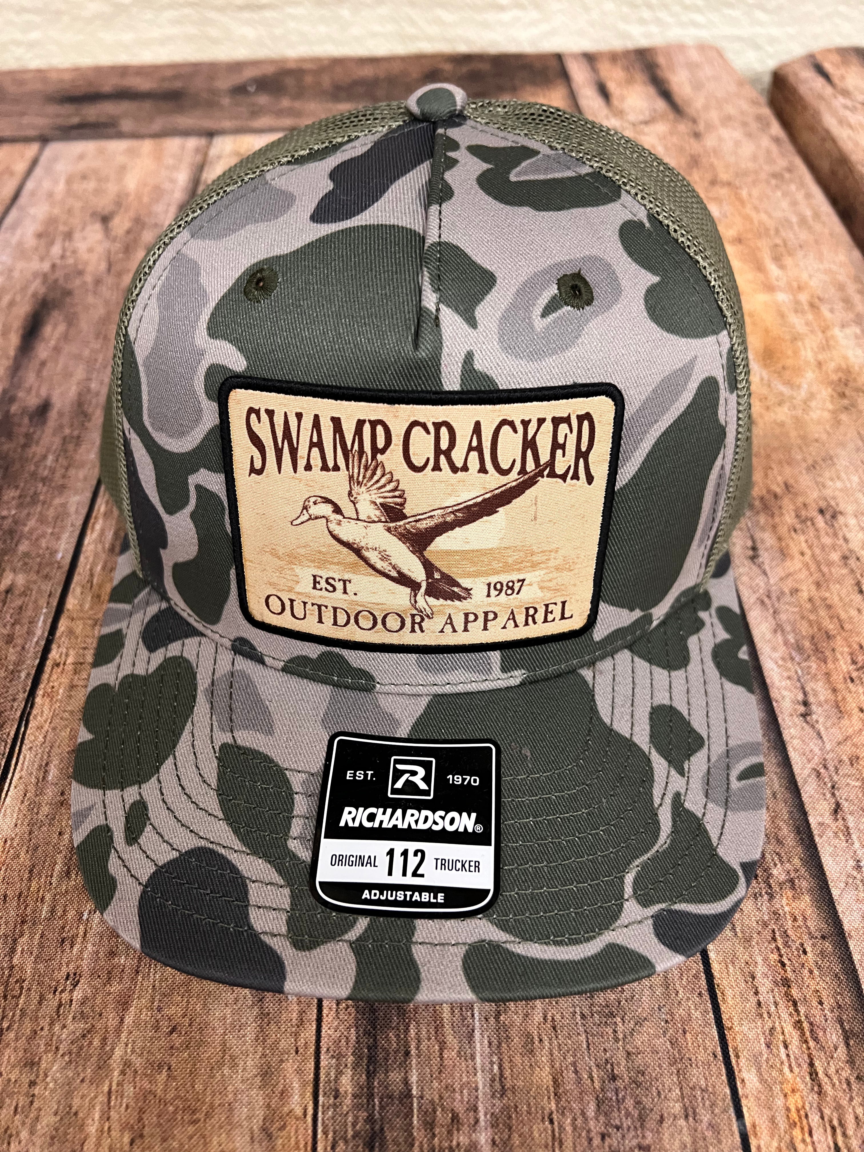 Marsh camo duck patch hat