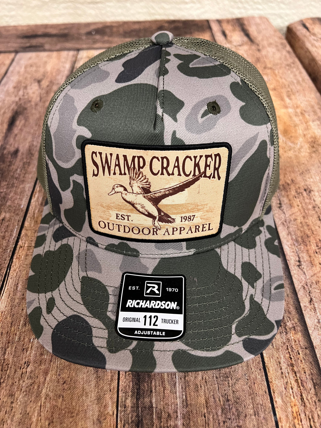 Marsh camo duck patch hat – Swamp Cracker Outdoor Apparel