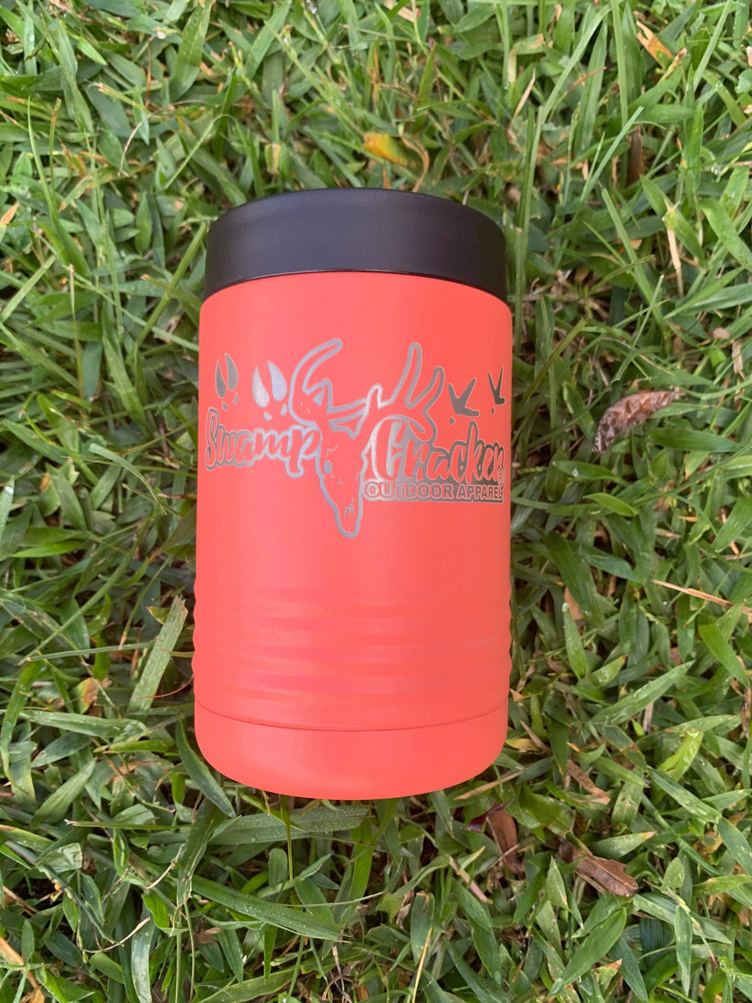 Coral Swamp Cracker Stainless Steel insulated Koozie