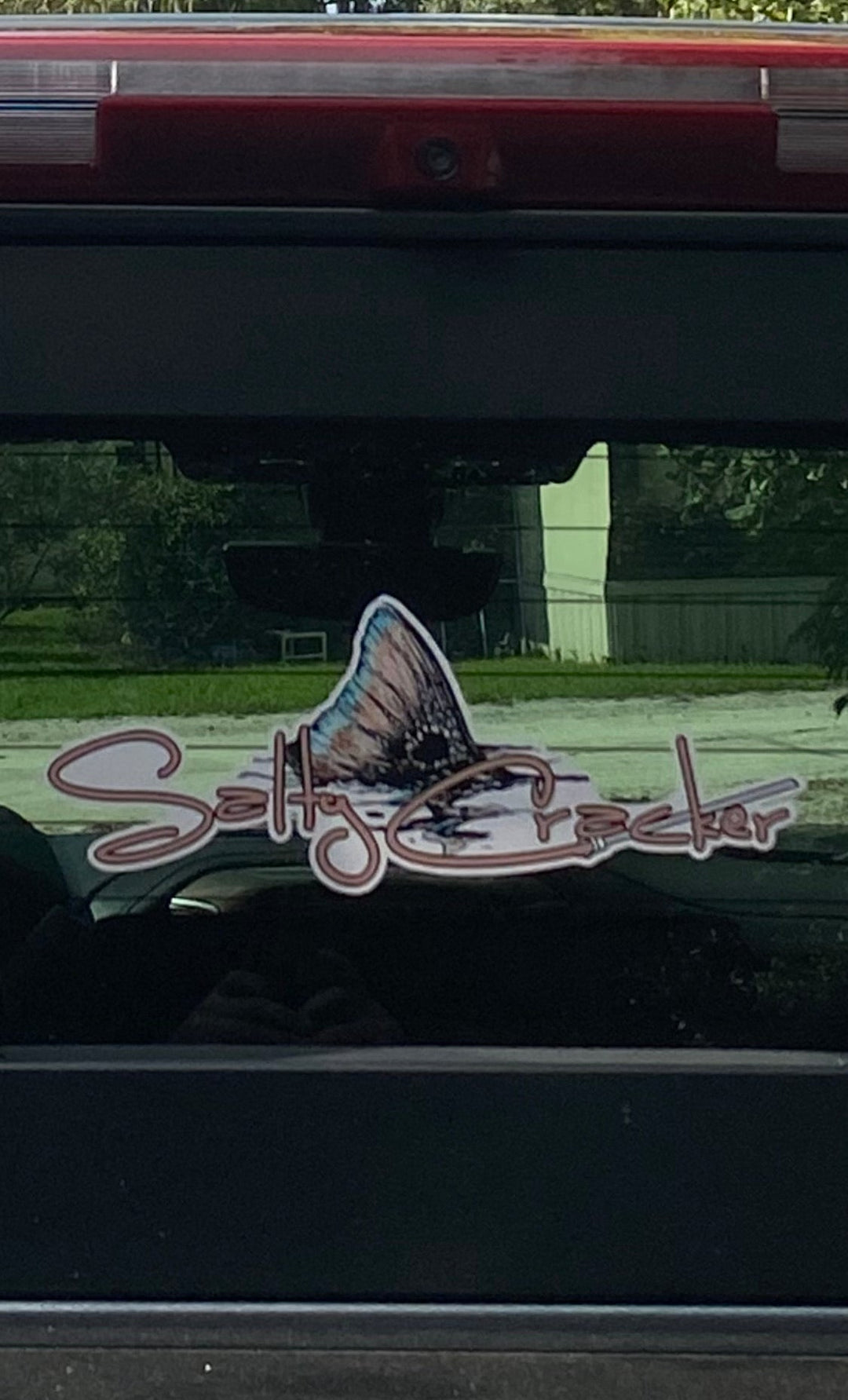 Salty Cracker Tailing Redfish Sticker - Swamp Cracker Outdoor Apparel