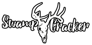 Swamp Cracker Logo Sticker-White