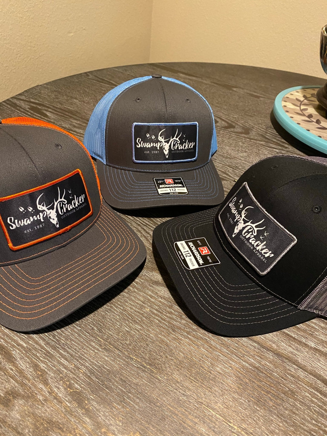 Swamp Cracker logo patch snapback hat - Swamp Cracker Outdoor Apparel