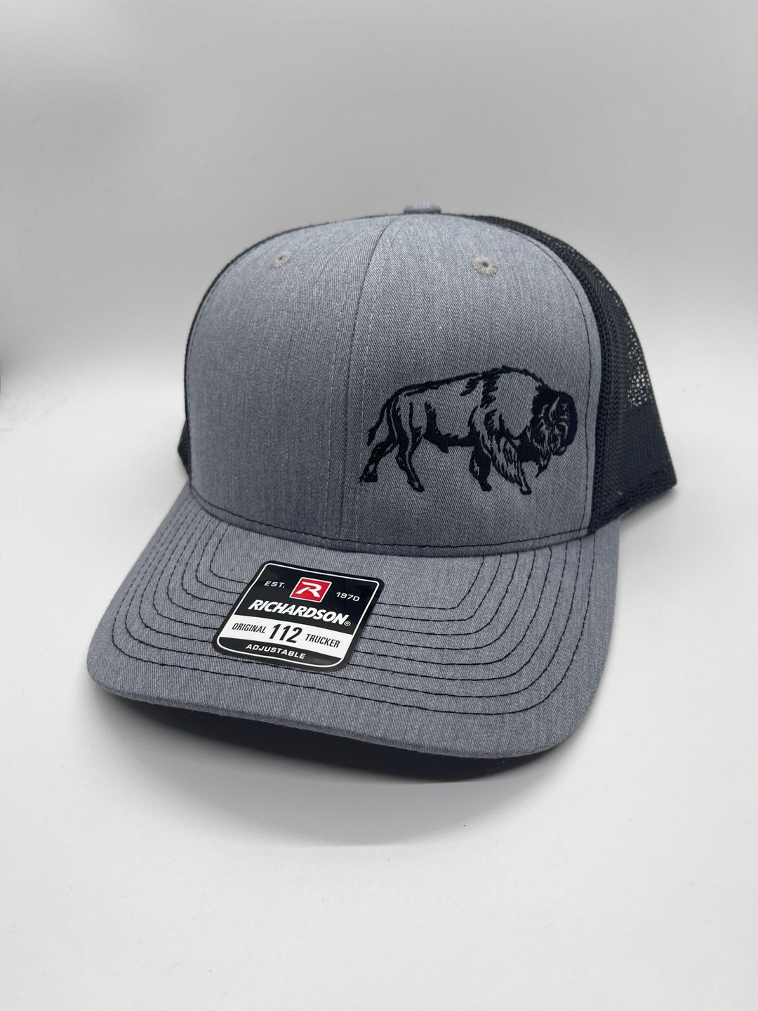 Wandering Buffalo Outline Swamp Cracker Snapback Hat - Swamp Cracker Outdoor Apparel