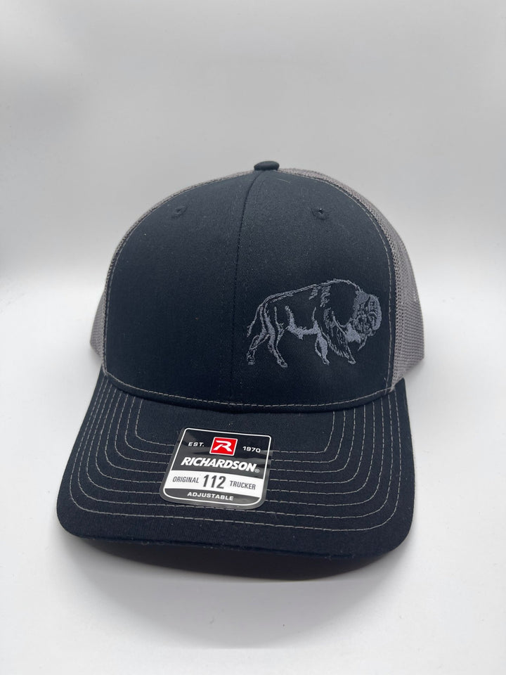 Wandering Buffalo Outline Swamp Cracker Snapback Hat - Swamp Cracker Outdoor Apparel
